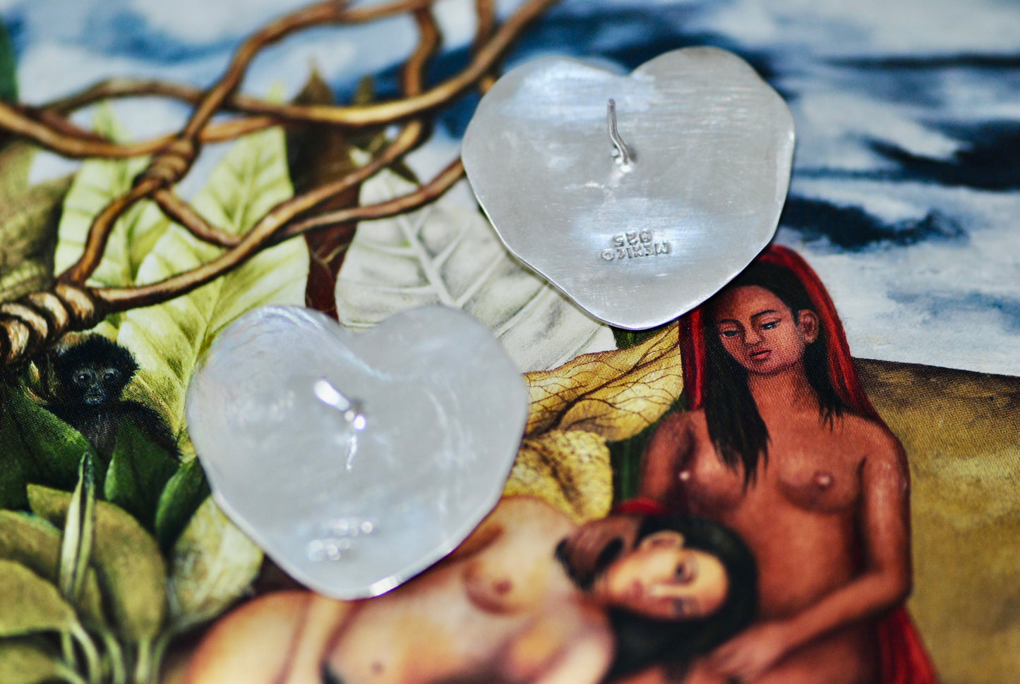 Large Puffy Heart Earrings