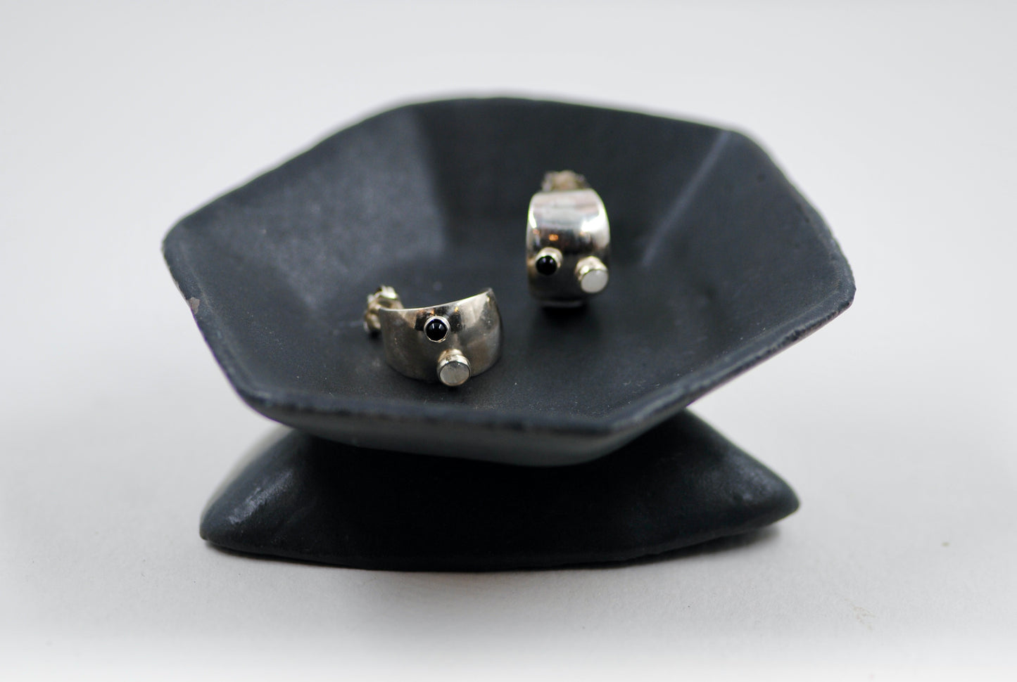 Moon & Onyx Earrings