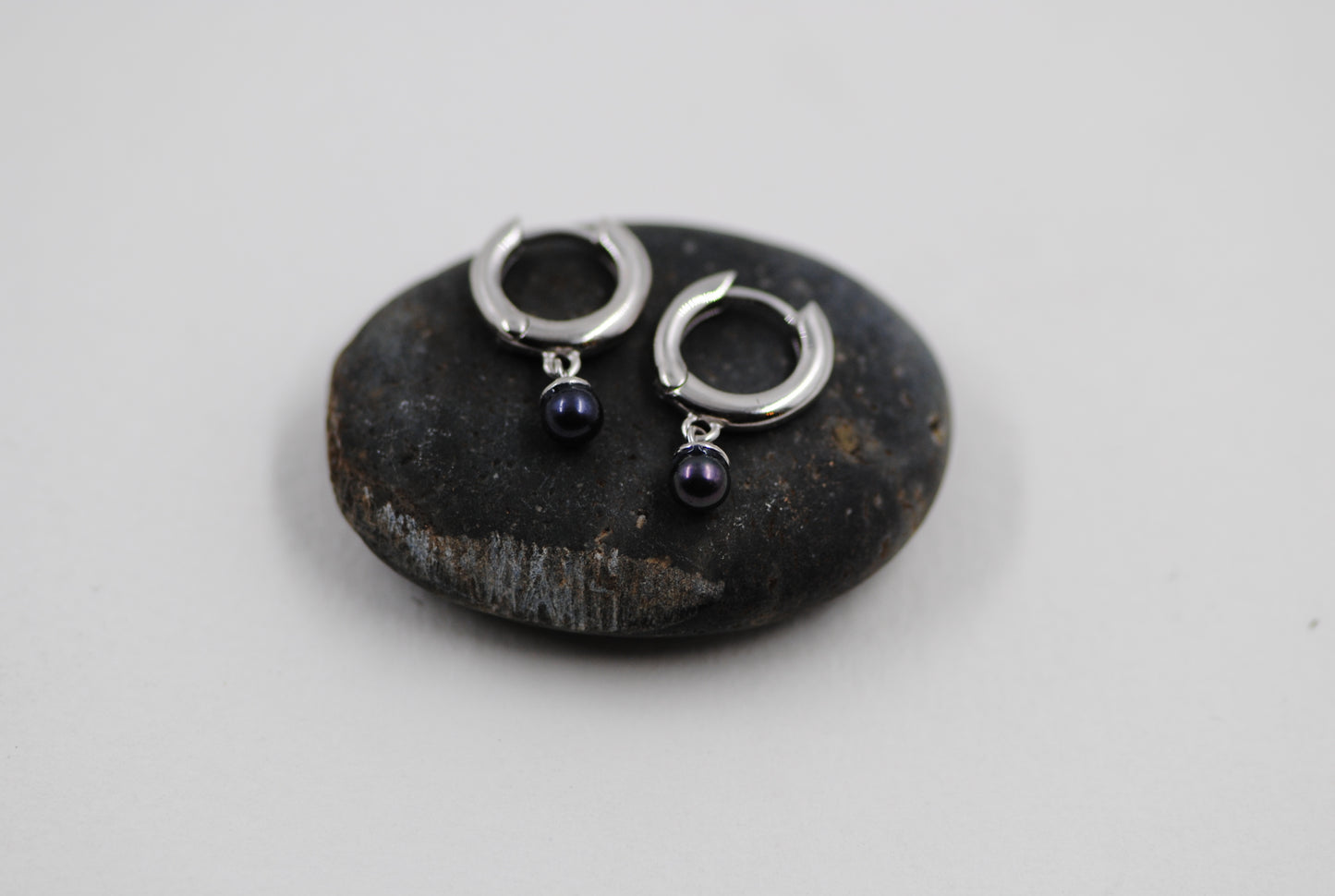 Ravens Wing Pearl Earrings