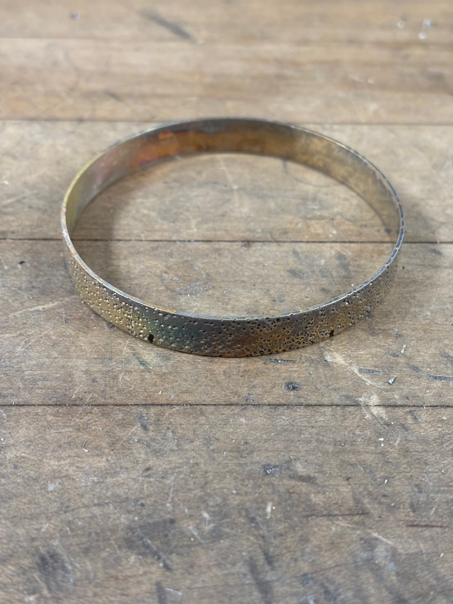 Speckled Sterling Hoop