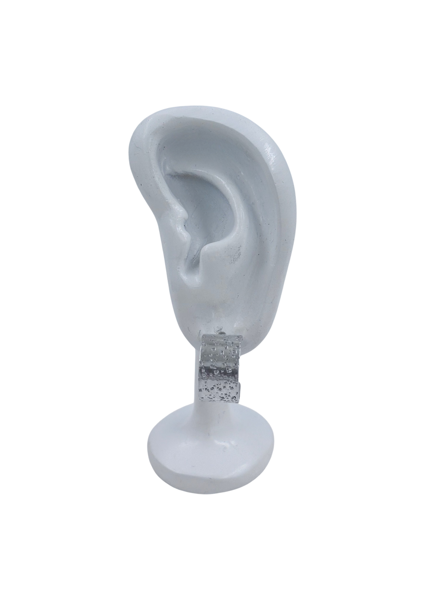 Speckled Sterling Hoop