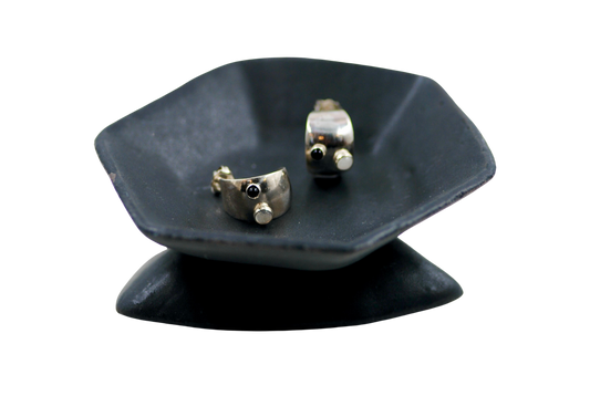 Moon & Onyx Earrings