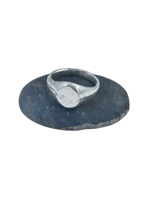 Sand Casted Signet Ring