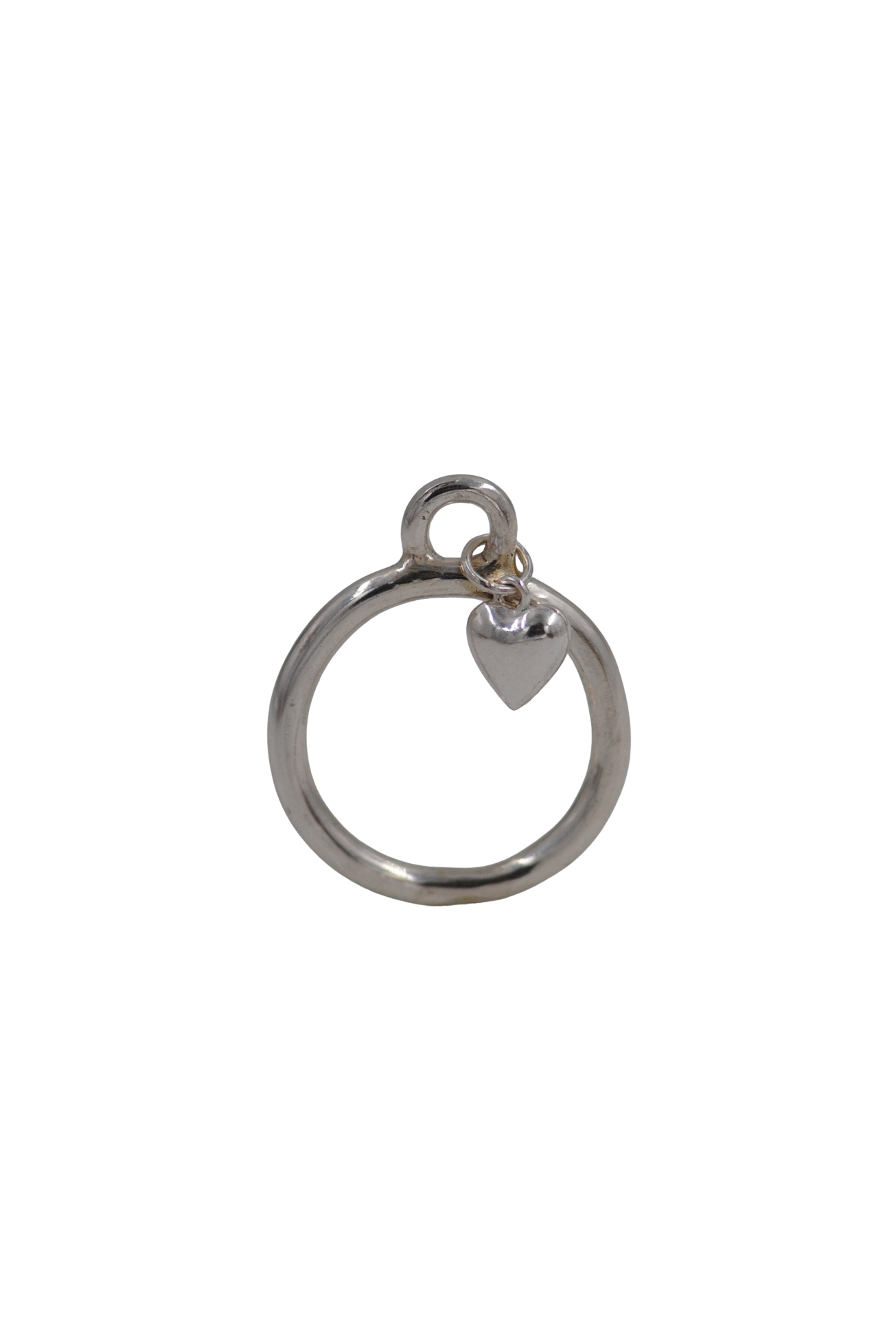 Recycled Heart Charm Ring