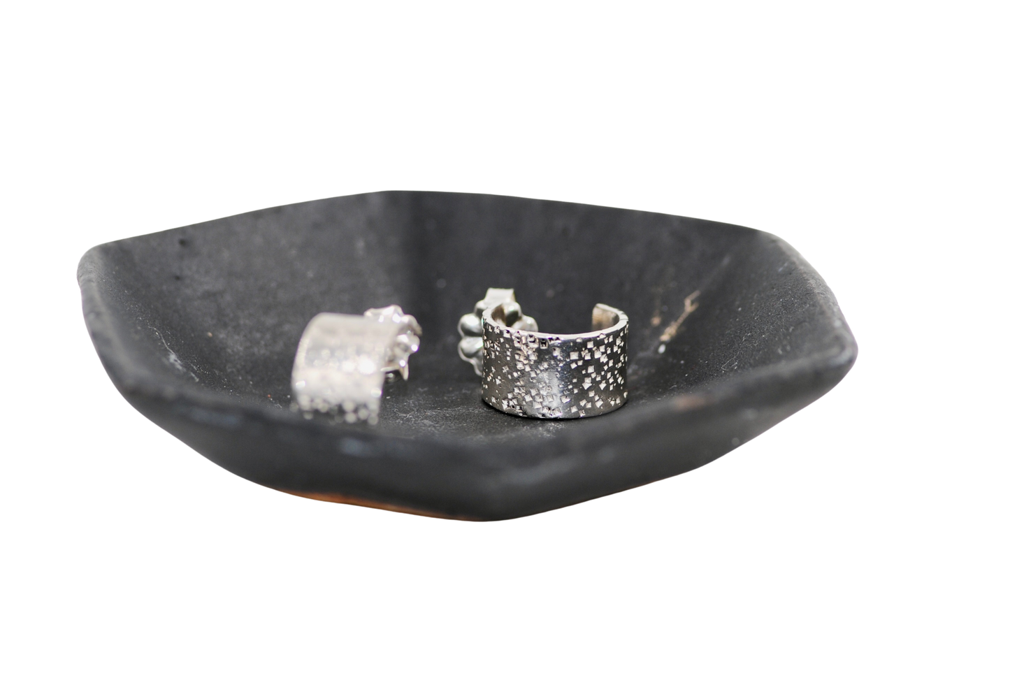 Speckled Sterling Hoop