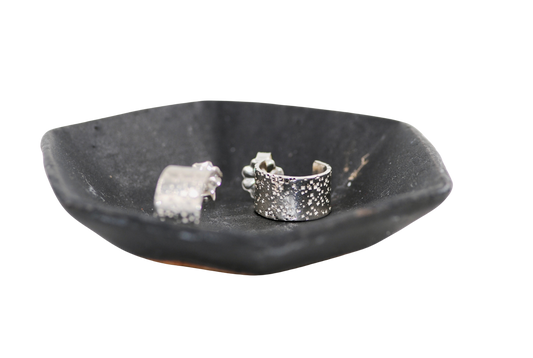 Speckled Sterling Hoop