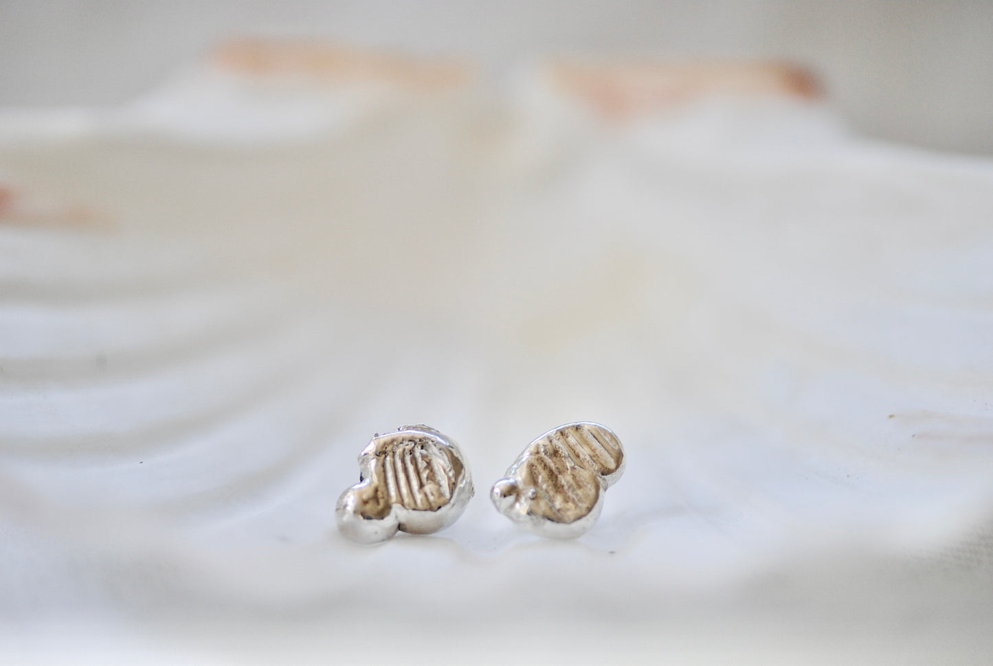 Imprinted Shell Earrings