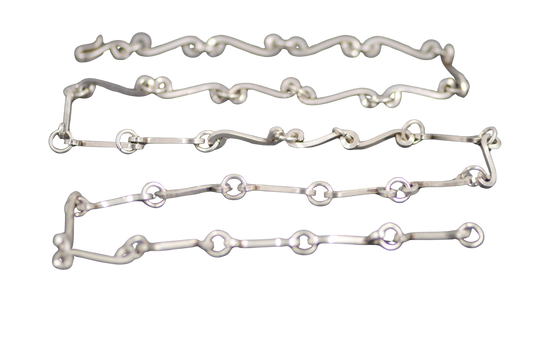 Vintage Handmade Sterling Silver Statement Necklace