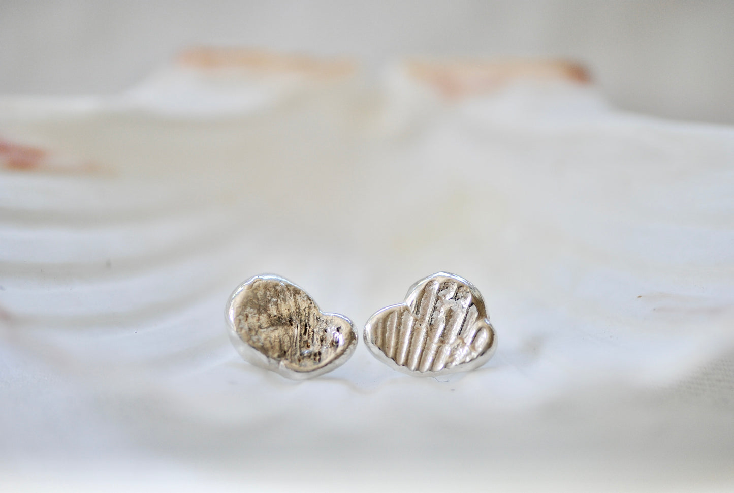 Imprinted Shell Earrings