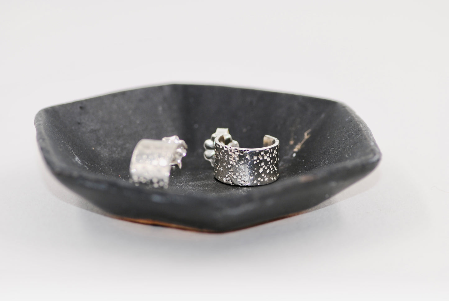 Speckled Sterling Hoop