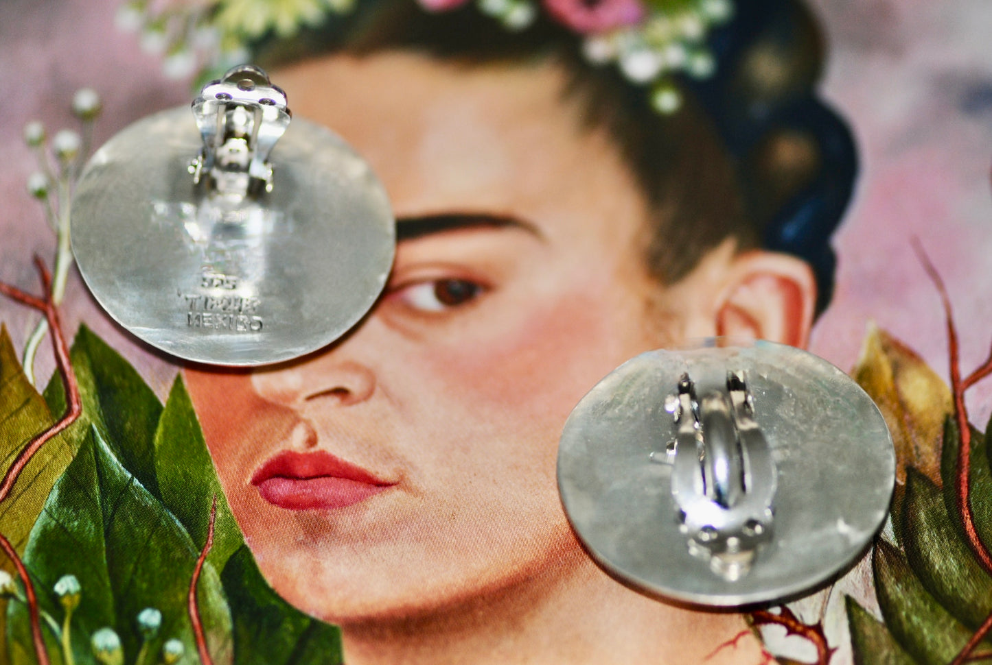 Circle Geometric Inlay Earrings