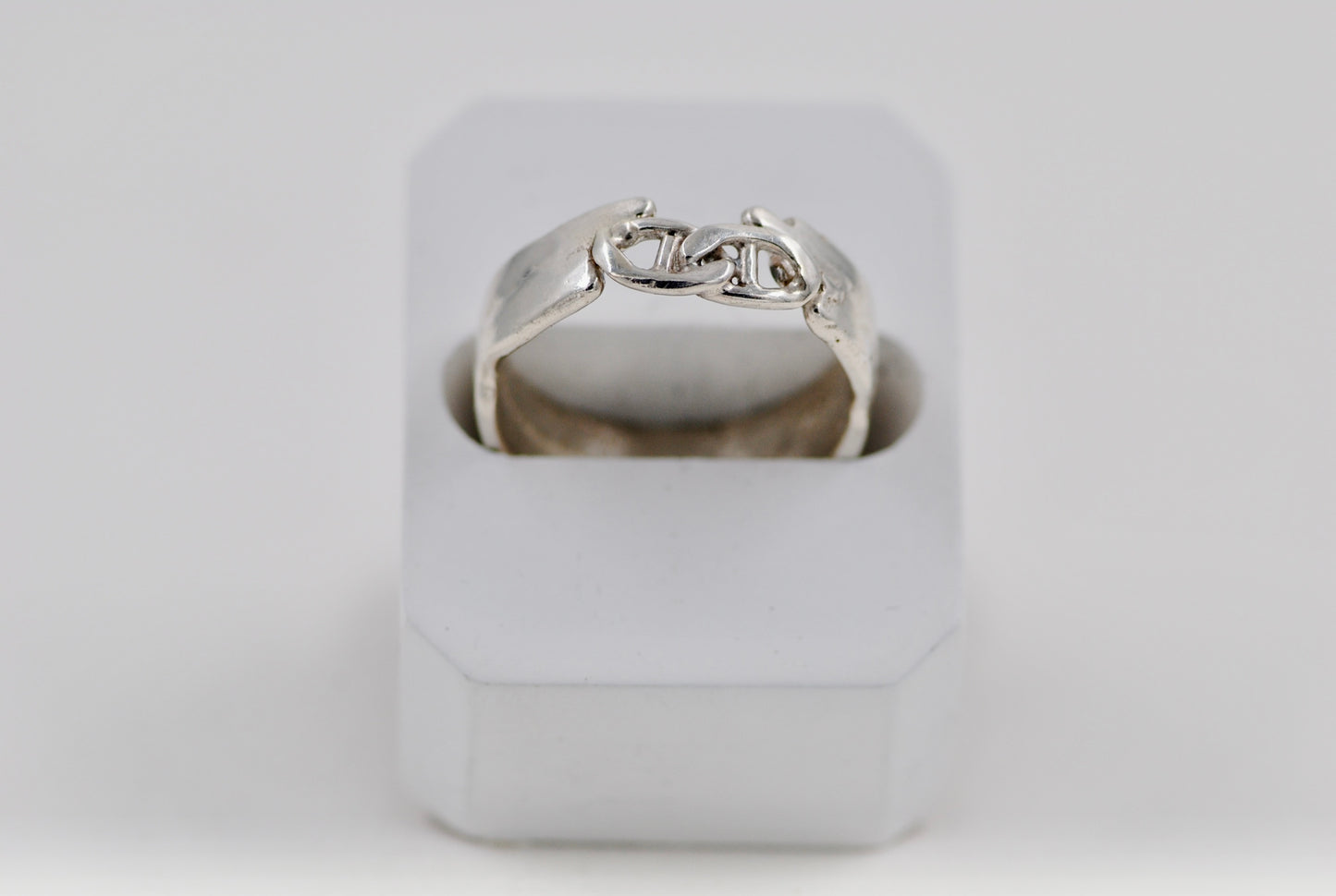 Sand Casted Mariner Chain & Band Ring