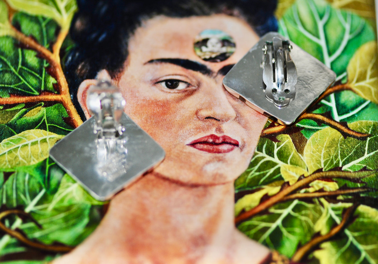 Square Zig Zag Inlay Earrings