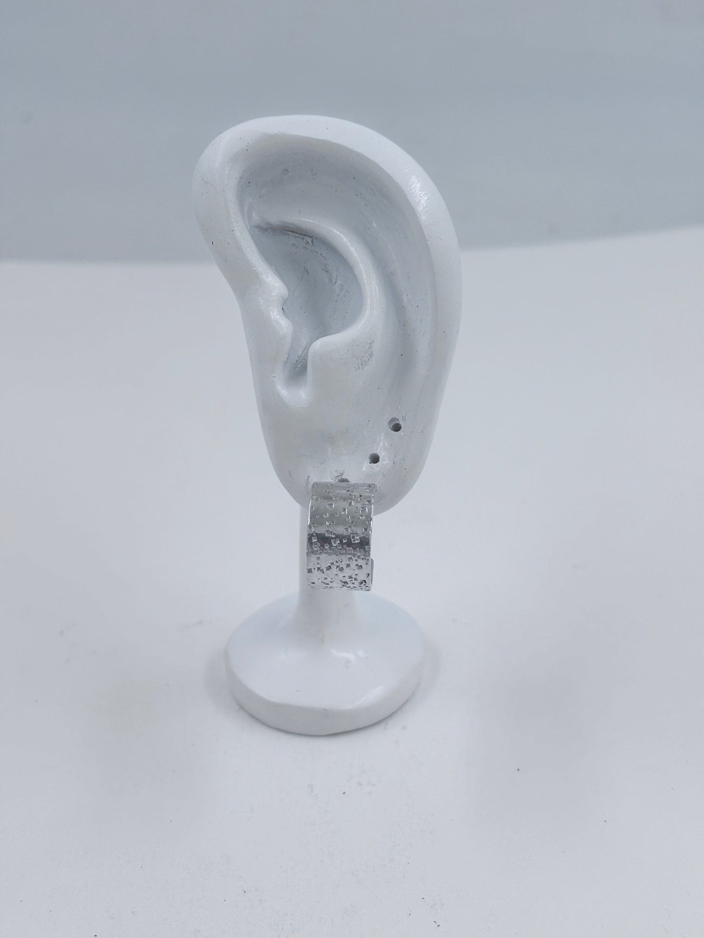 Speckled Sterling Hoop