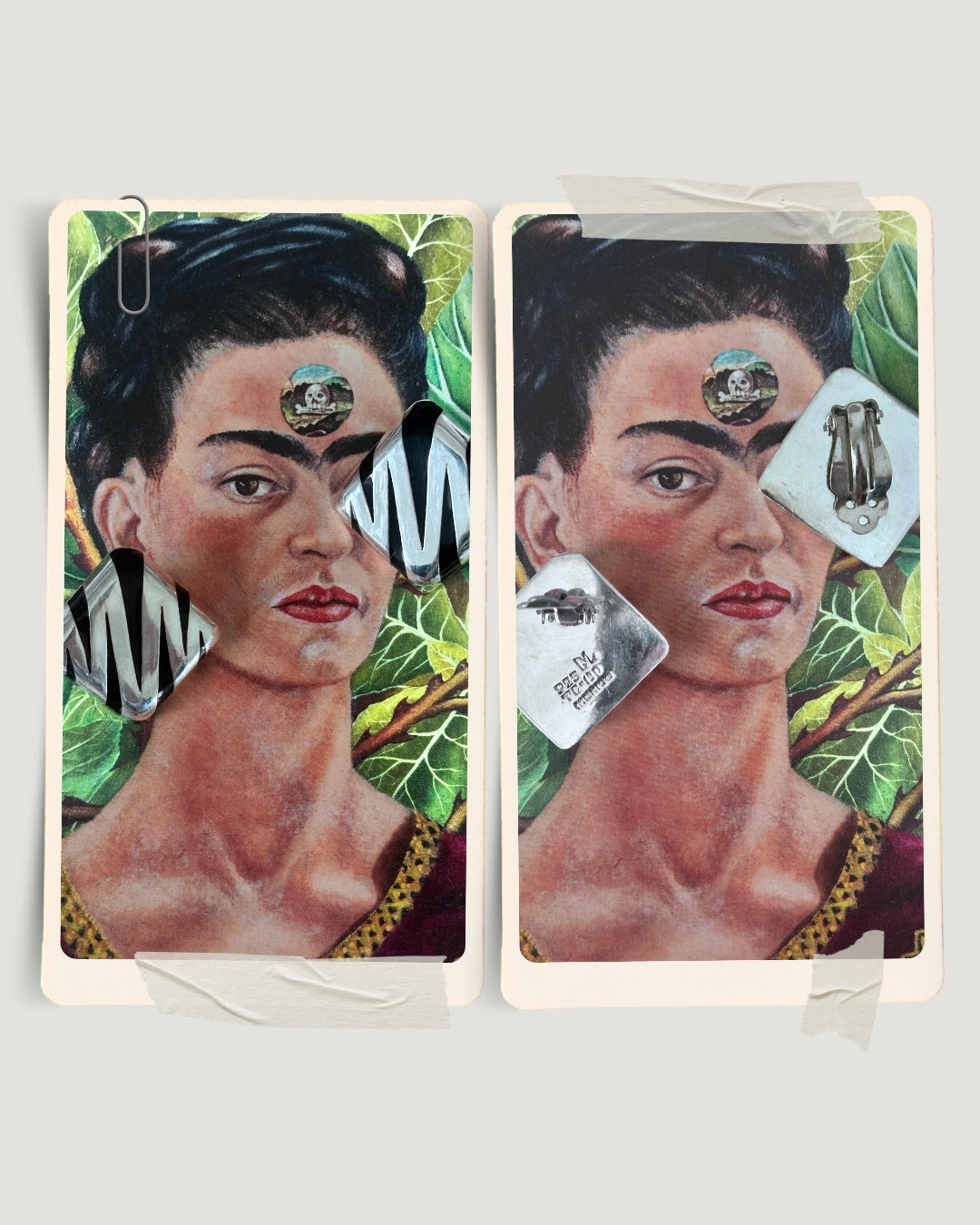 Square Zig Zag Inlay Earrings