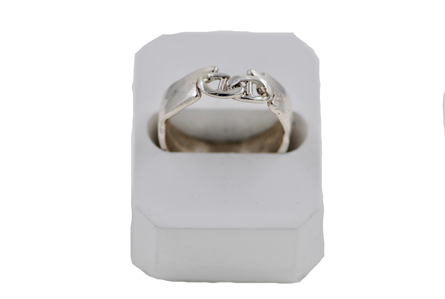 Sand Casted Mariner Chain & Band Ring